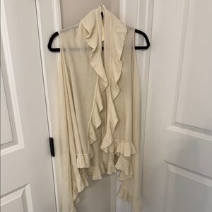 Do Everything in Love Cream Ruffle Top